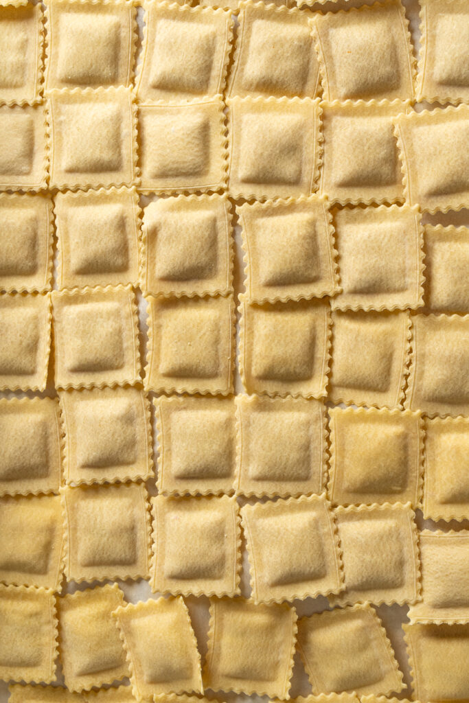 Plato de pasta rellena de Pizzería Vesubio